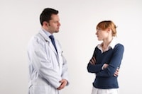 doctor and patient in conversation