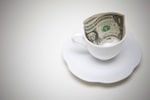 cash in tea cup