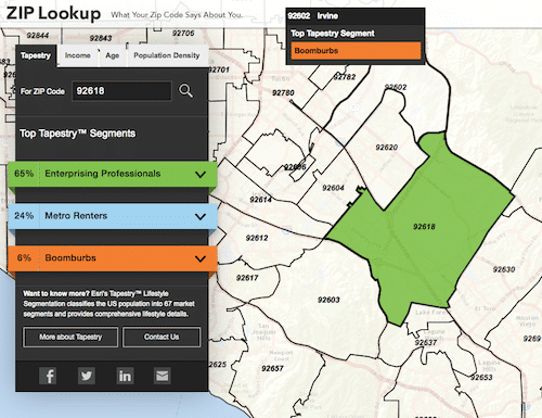 Esri's ZIP Lookup