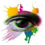 colorful eye graphic image