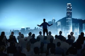 animated image of man doing public speaking