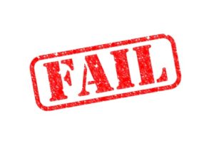 "FAIL" stamp