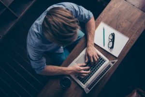 man on laptop