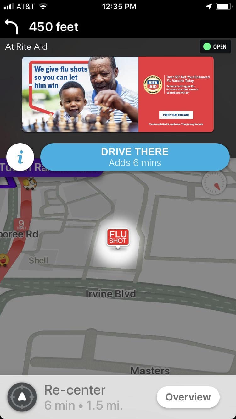 waze advertising healthcare